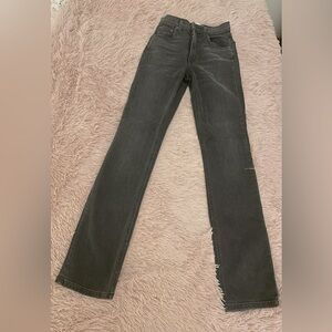 Reformation Roxy Jean Avalon Destroyed straight leg cut